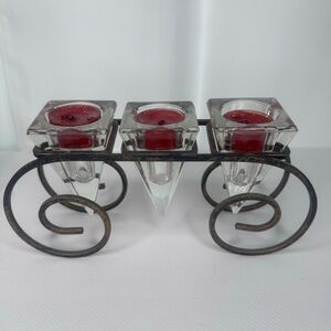 Votive Candle Metal Stand - Set of 2